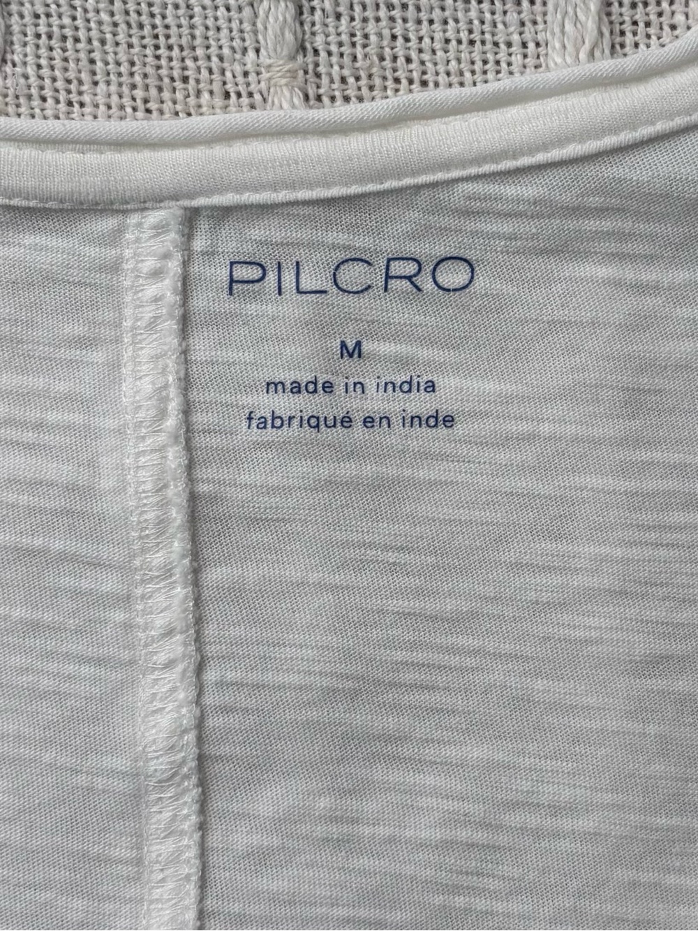 Pilcro Anthropologie Banded Puff Sleeve Cotton Top White Medium Boho cottagecore - Picture 4 of 13